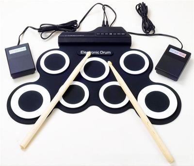 Set Tobe Electronice USB Portabil iWord - Pliabil, Pad de Practică din Silicon pentru Tobe Jazz