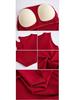 Women's Sleeveless Summer Top with Built-in Bra, Hollow Shoulder Straps