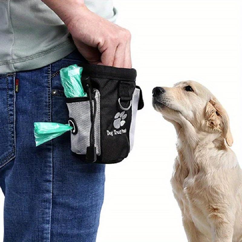 

Dog Treat Pouch with Waste Bag Dispenser. Large Capacity, Clip & Carry Design. Perfect for Training & Feeding. чорний