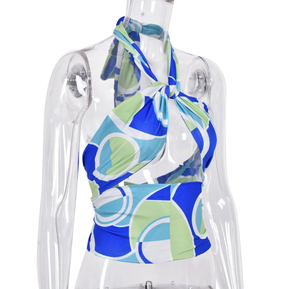 ZN Nazada's spring-summer European and American strapless tank top