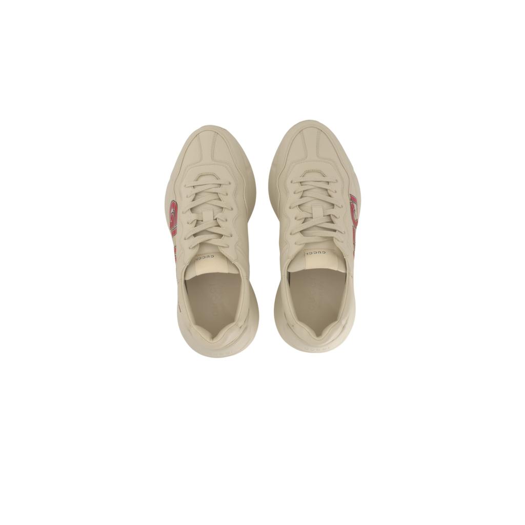 Gucci Kožené tenisky Rhython 'Ivory Demetra' 798919 2SH00 9522