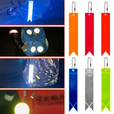 Bicycle Saddle Reflective Strip with Ball Chain High Visibility MTB Road Mountain Bike Hanging Night Riding Reflector Strip