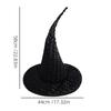 Halloween Wizard Hat Funny Witch Hat Witch Caps Wizard Costume Accessories for Masquerades Party Decor Cosplay Props