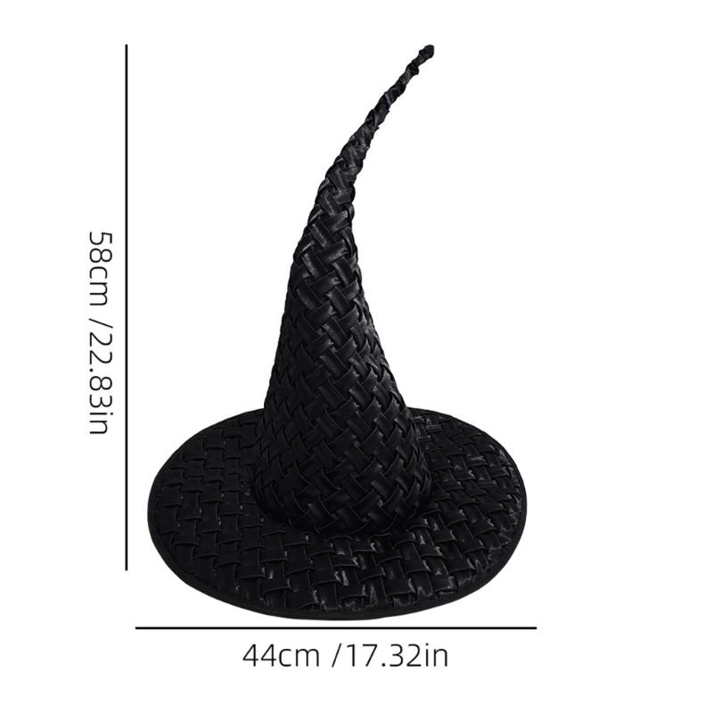Halloween Wizard Hat Funny Witch Hat Witch Caps Wizard Costume Accessories for Masquerades Party Decor Cosplay Props