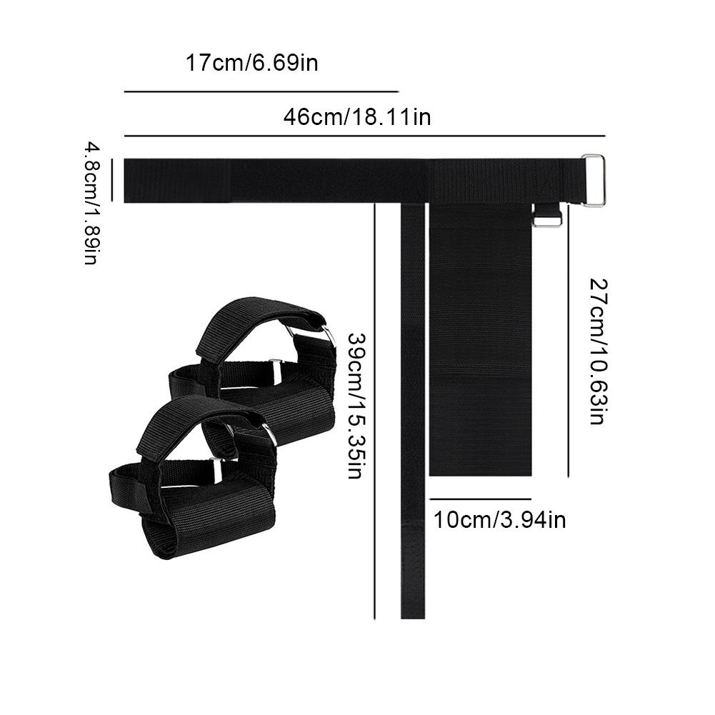 Dumbbell Ankle Strap Tibialis Trainer Adjustable Feet Dumbbell Attachment Dumbbell Webbing for Leg Muscles Strength Training
