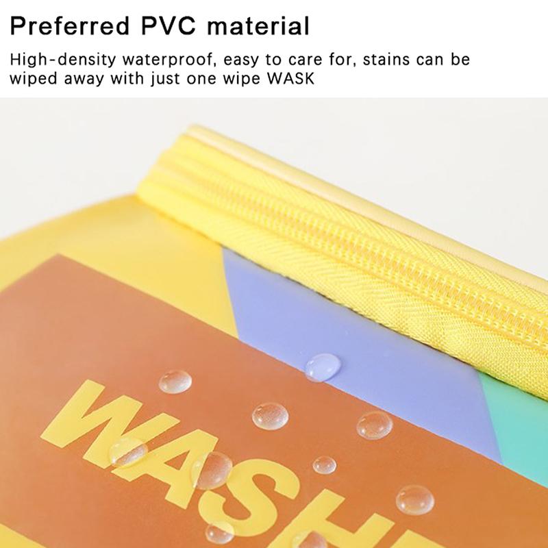 Portable Cosmetic Bag Female Travel Storage Toiletry Organize Women Waterproof Pvc Wash Kit Transparent Zipper Make Up Case