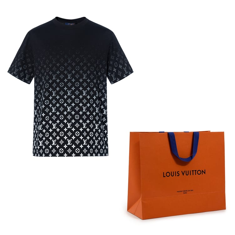 Louis Vuitton T-Shirt Herren Schwarz 1A89Z0