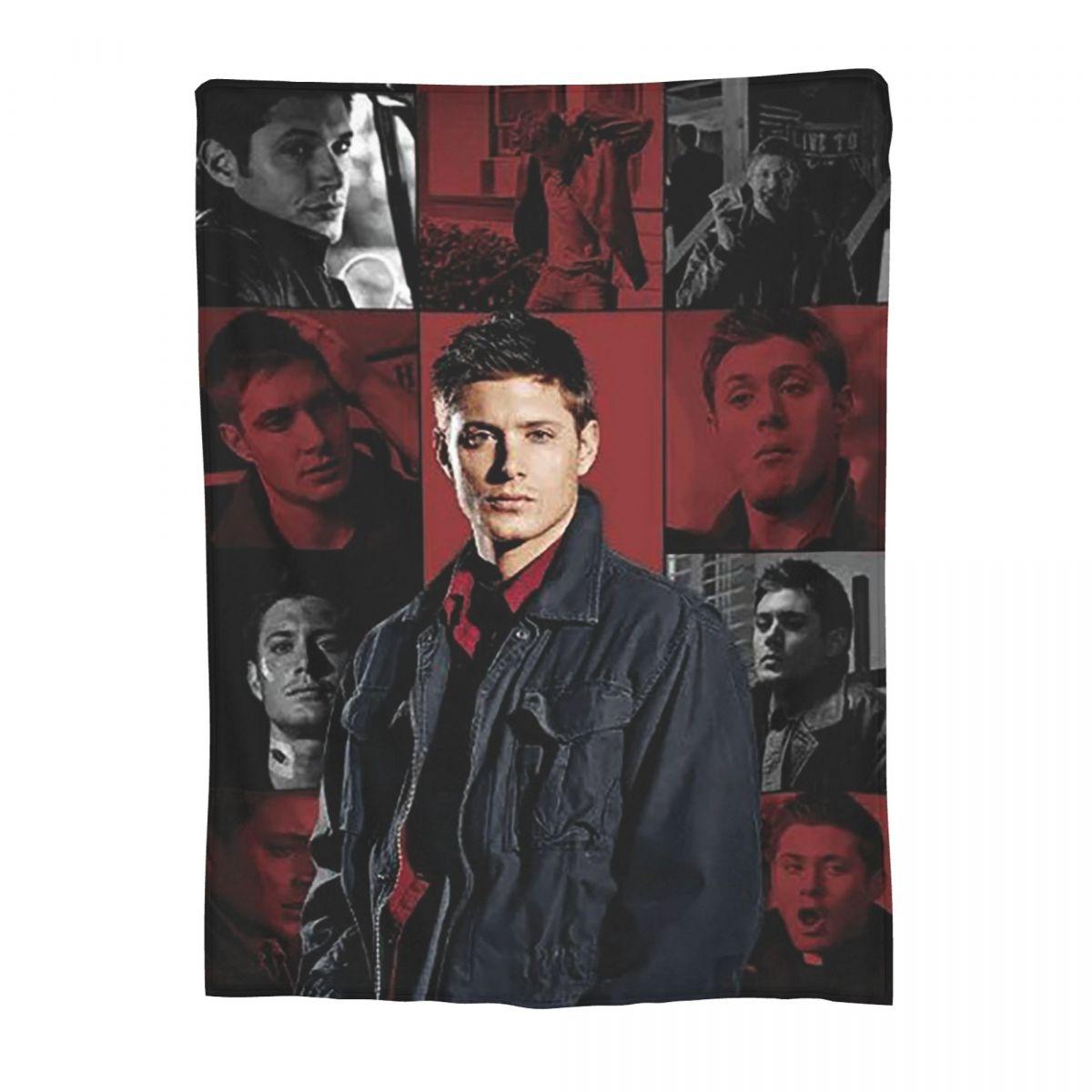 Плед Дин Винчестер Сверхъестественное Фланелевый Плед для Дивана Теплый для Дома Спальни Офиса Пледы Покрывало Одеяло 30x40in