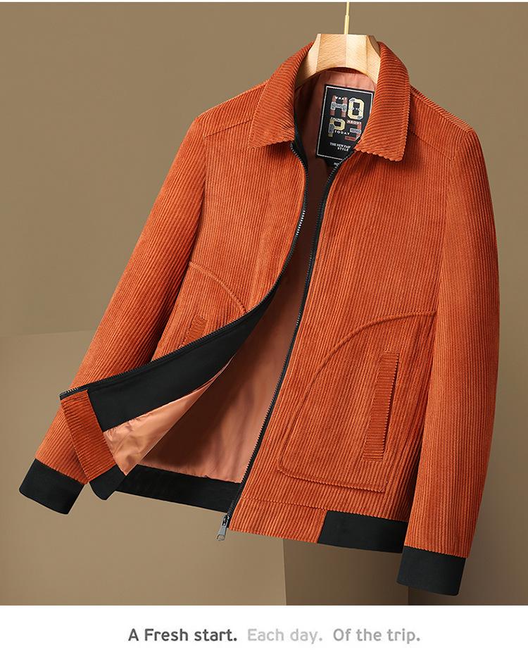 Herren Plus Size Corduroy Reversweste - Frühling/Herbst Stil