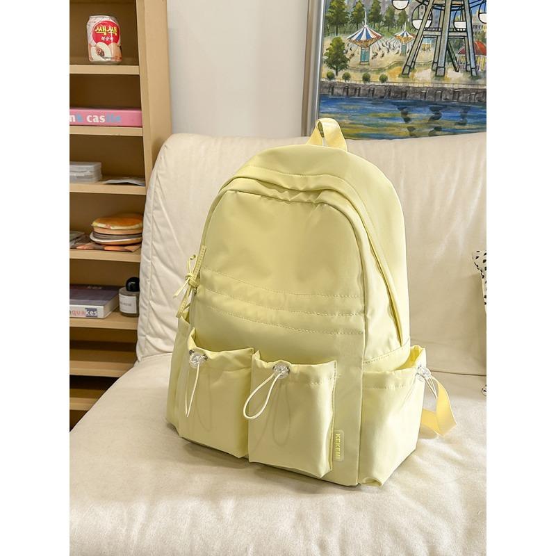 

Школьный рюкзак большой вместимости новый универсальный повседневный рюкзак дорожный рюкзак в стиле колледжа жёлтый