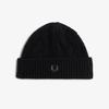 Fred Perry Lambswool Cable Beanie - Black Cfpu2438135-102