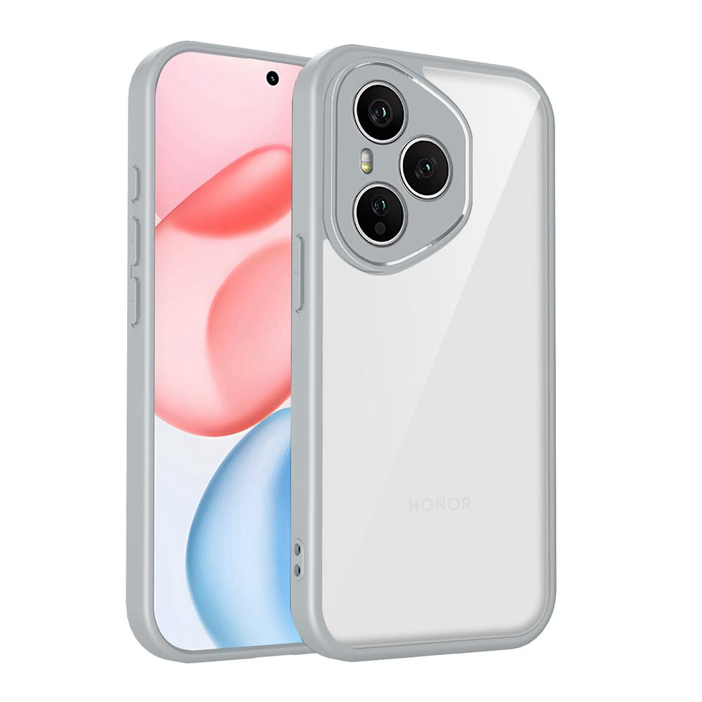 KEYSION Custodia Trasparente per Telefono per HONOR 400 400 Pro 5G Silicone+PC Cover Posteriore Trasparente Antiurto per Huawei Honor 400 Lite