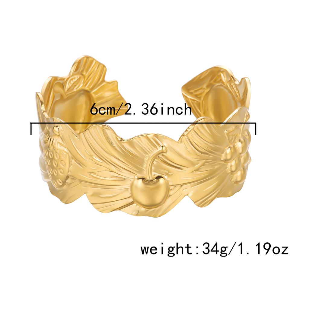 Chunky Gold Stainless Steel Wide Cuff Bracelet for Women Vintage Stamped Sun Coin Tribal Boho Bangle Waterproof Vacation Jewelry