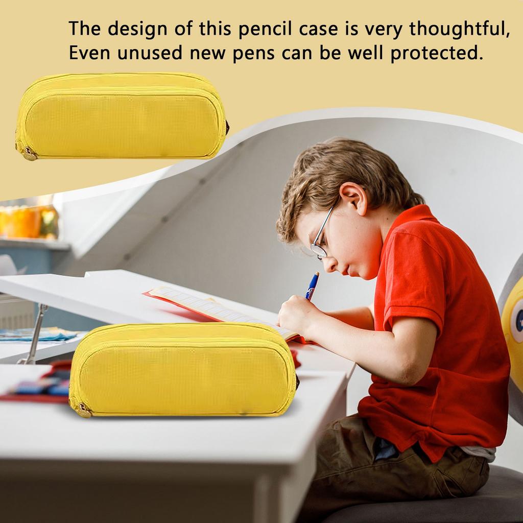 High-value Japanese Style Large-capacity Pencil Case Korean Version Junior High School Student Canvas Stationery Bag Boys And Girls Cute Pencil Case