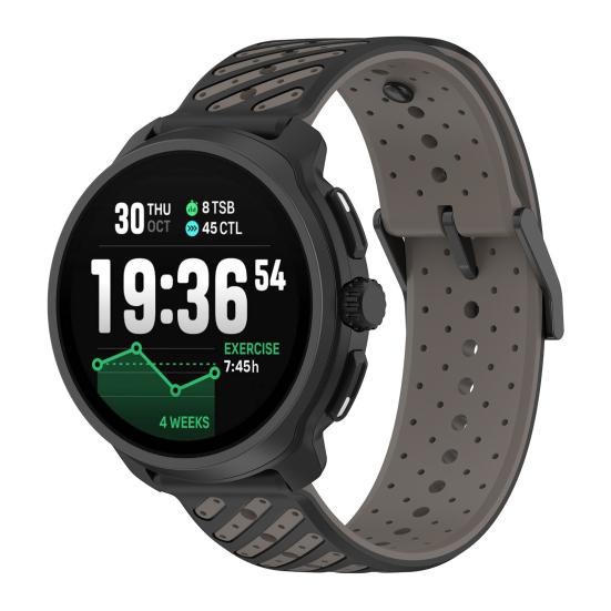Silikon Klokkereim Erstatning for Suunto Race 2 Justerbar Vanntett Pustende 22MM Dame Herre Smartklokke Sport Armbånd
