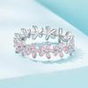 S925 Sterling Silver Ring Women's, Small Blue Flower Premium Flower Ring Jewelry