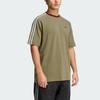 Adidas Originals T Shirts Men's Strata Olive Green Crew Neck Moderate KV4446