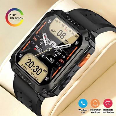 2026 Outdoor Military Smart Watch Men Bluetooth Call Sport Waterproof Smartwatch Voice Assistant Fitness Watch Man New