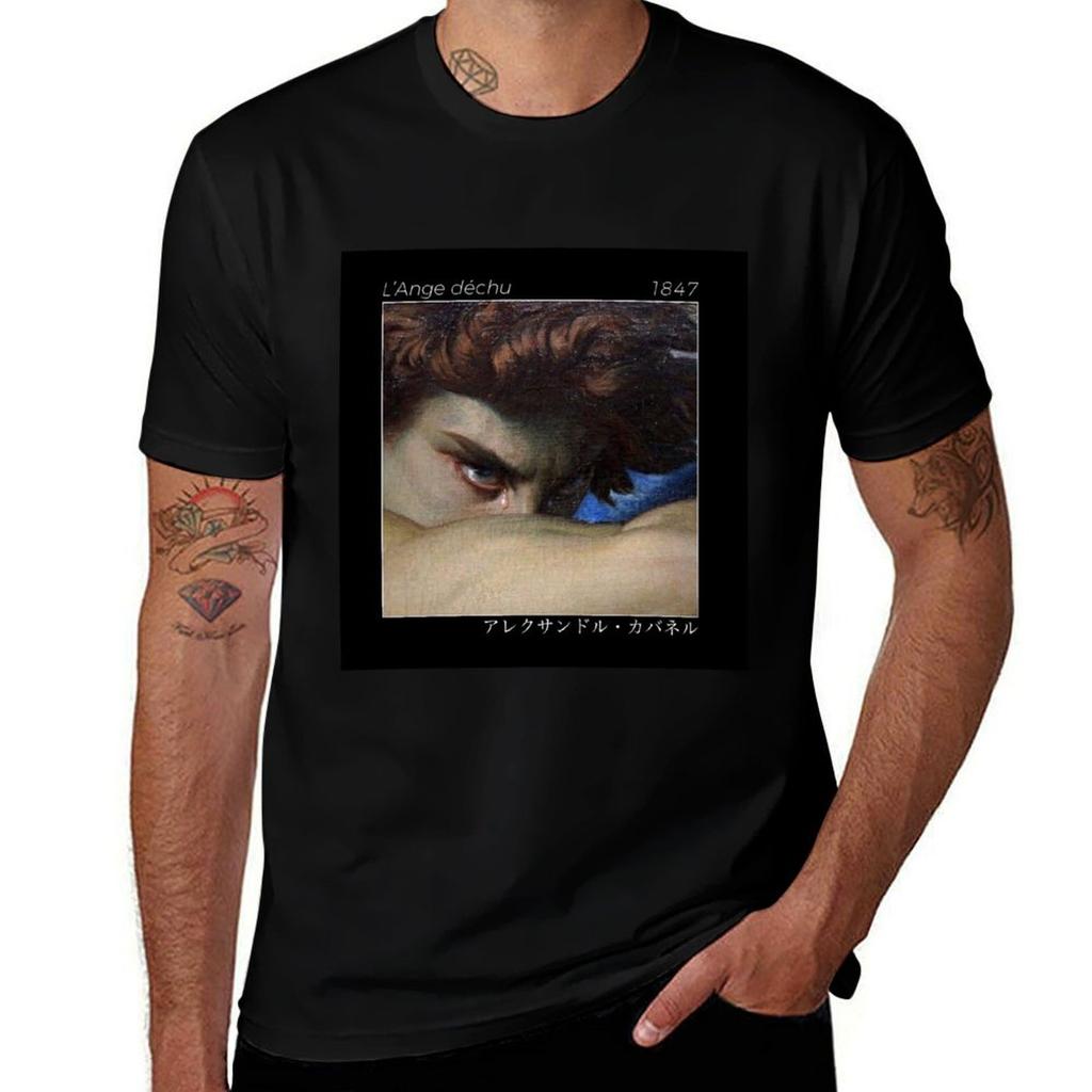 Lange Dchu Fallen Angel Alexandre Cabanel T-Shirt Weiches Schrumpffreies Baumwoll-T-Shirt