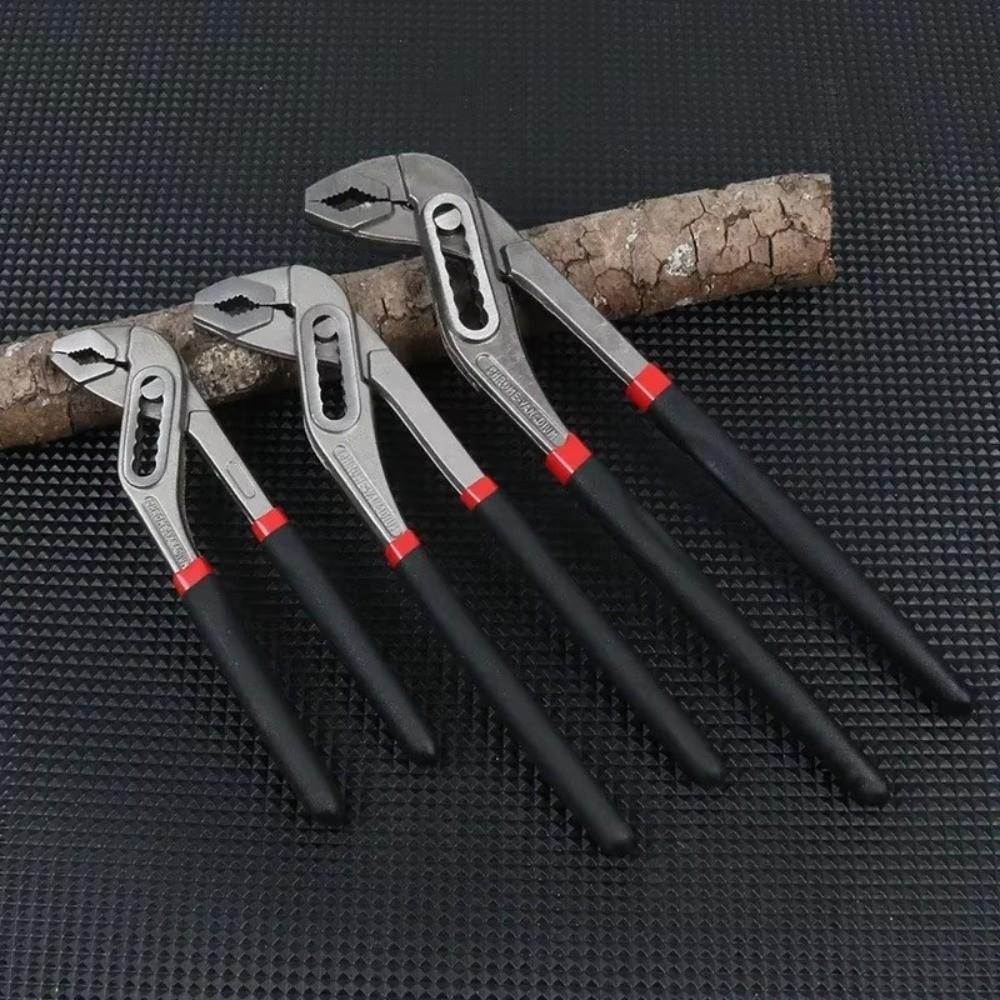 Multi Position Adjustable Pipe Pliers Serrated Jaws Groove Joint Pliers Home Repairs