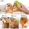 3-in-1 Steam Brush for Cats and Dogs with Essential Cleaner Dog Cat Steamy Brush Steam Brush Electric Sprayer for Massage Pet