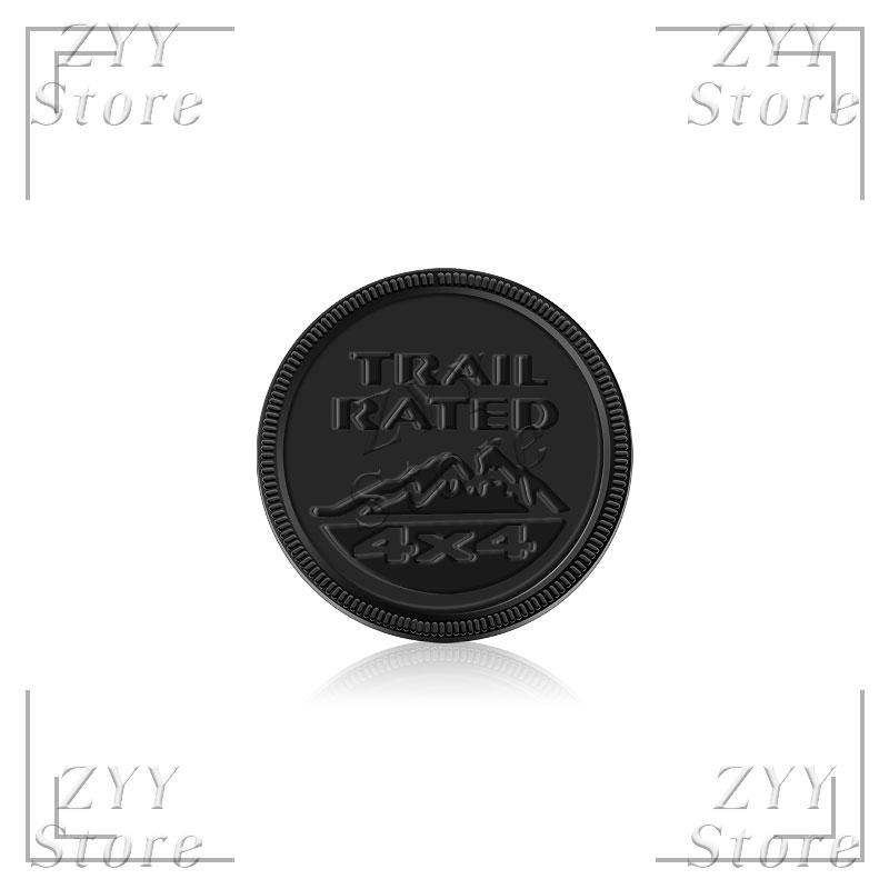3D Metall Auto Kühlergrill Emblem 4X4 TRAIL RATED Logo Karosserie Aufkleber Auto Abzeichen Aufkleber Zubehör