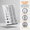 Easy Use Screw Measuring Tool M1-M10 Specifications Size Gauge Thread Checker  Hardware Use