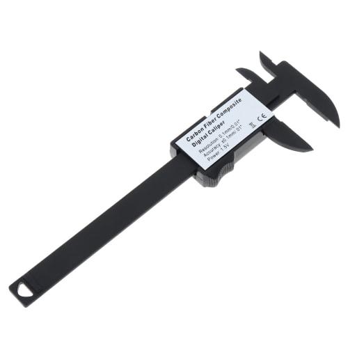 Smgda Digital Caliper, 100mm Carbon Fiber, for Inner and Outer Diameter, Depth, and Step Measurements, LCD Electronic Micrometer, for Carpentry DIY, W