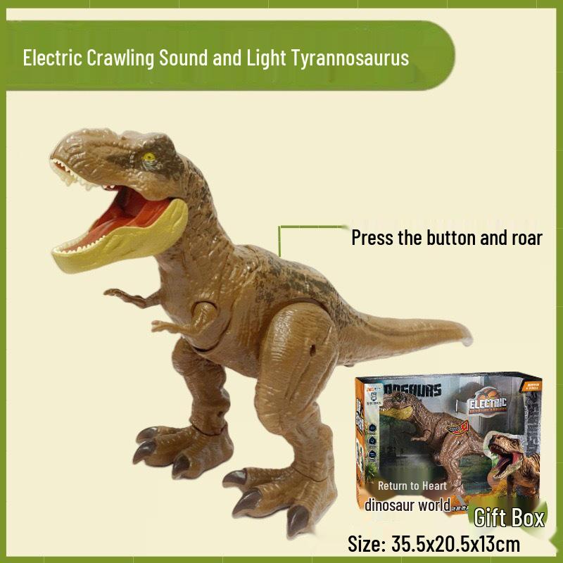 Kids' Electric Dinosaur Toy with Lights and Sound Effects – Perfect for Pretend Play and Birthday Gifts