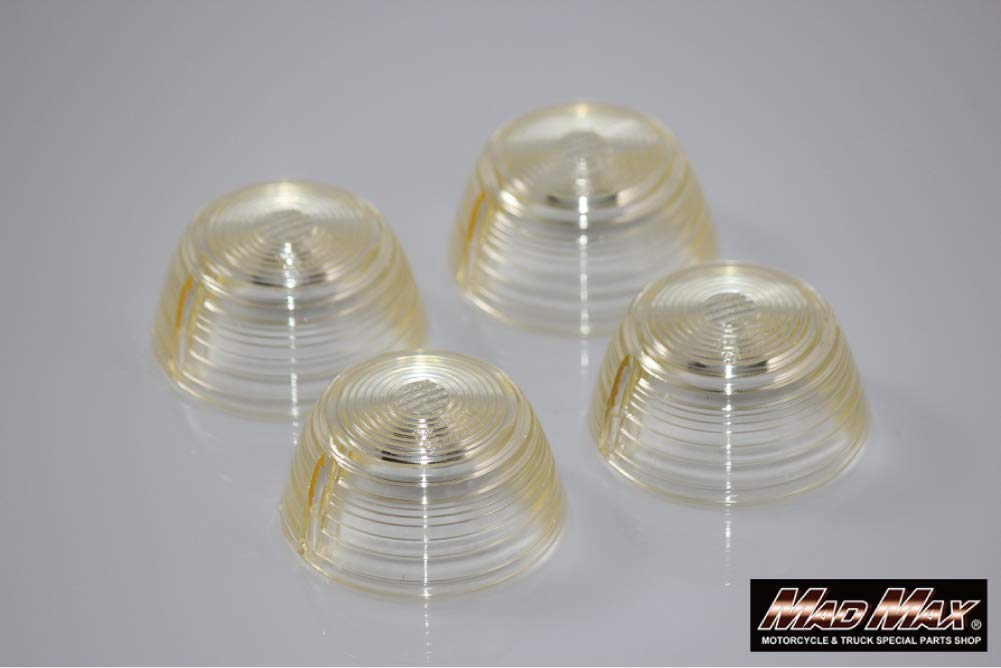 

MADMAX Honda Yellowed Turn Signal Set of 4 CB400F/CB750Four Lenses,