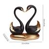 Swan Statue Desktop Decoration Resin Animal Statue Model Desktop Ornaments Decoration Suitable for Home Desktop Decoration