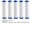 5Pcs Shower Filter Efficient Filtration Easy Installation Bath Filter for Cleaner Water Quality Regular Replacement