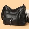 PU Zipper Casual Single Shoulder Diagonal Cross Bag
