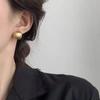 Korean Version of Fashion Brushed Ball Ear Buckle Cold Wind High Sense Popular Women's Earrings Simple Jewelry