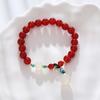 Simple Red Agate Bracelet  Fashion Women Daily Jewelry Lucky Gift
