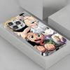 Anime H-Hunter K-Killua  Phone Case For iPhone17 16 16e 15 14 13 12Plus Mini Pro Max Electroplated glass Phone Case