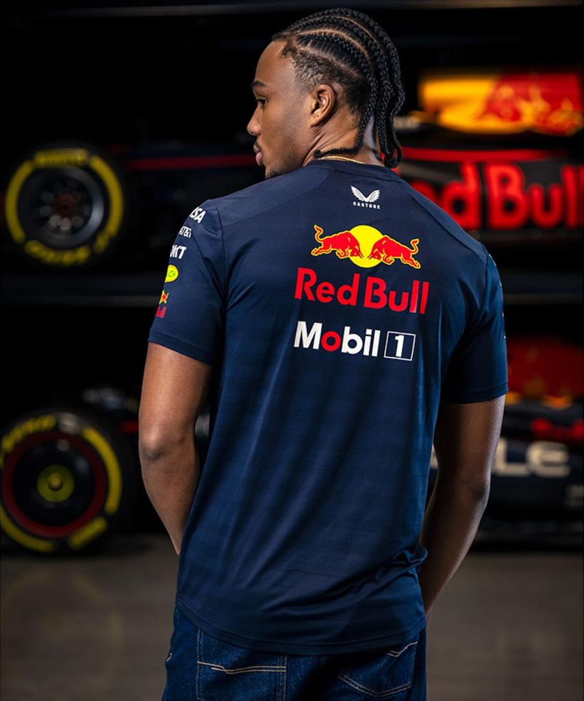 Oracle Red Bull Racing Team 2025 PUM'S T-Shirt / TM9866-020 (JP, Alphabet, M, Standard, Navy)
