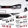 OPQ1 2026 Hot VOLKSWAGEN 3D GTI Emblem Car Front Grille Badge Decoration ABS Sticker for Volkswagen VW Jetta Mk6 Scirocco Polo 6R Tou