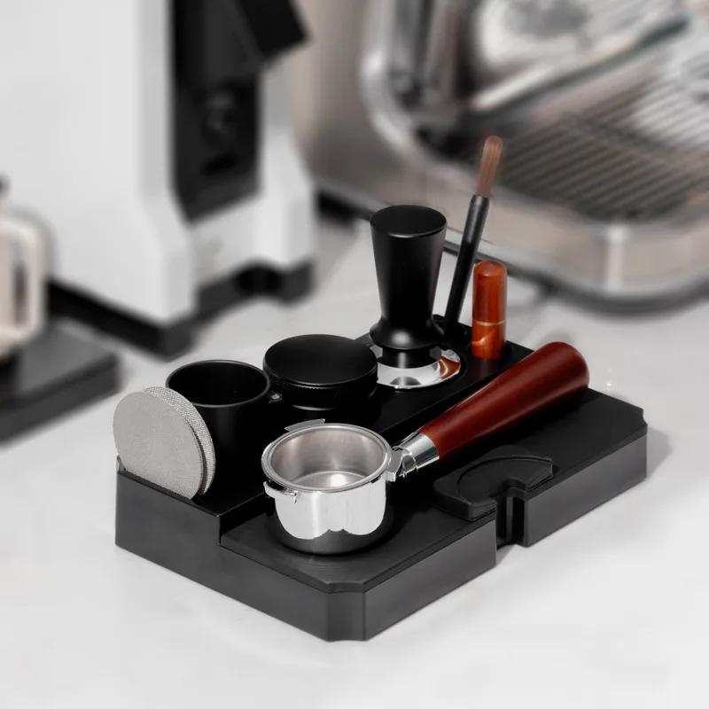 51/53/58mm Coffee Tamper Station Organizer Stand ABS Tamper Portafialter Holder Distributor Puck Screen Storage Base Barista