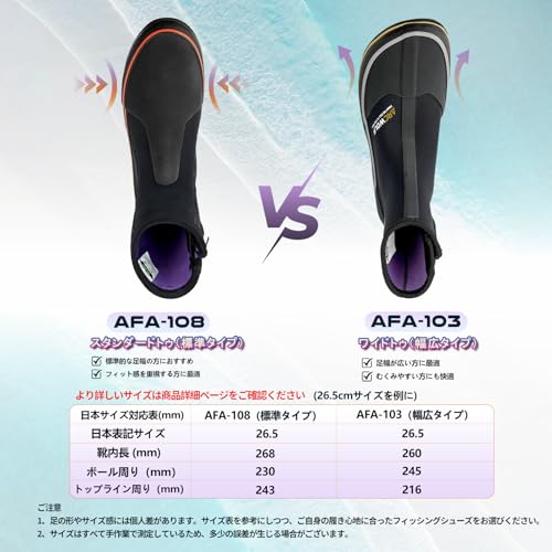 ARCWOLF Felt Spike Shoes, Wading Shoes, Mountain Stream, Felt Spike Boots, Ayu Tabi, Fishing Shoes, Neoprene Fabric, Pin Felt Sole, Sizes 25.5-28.0