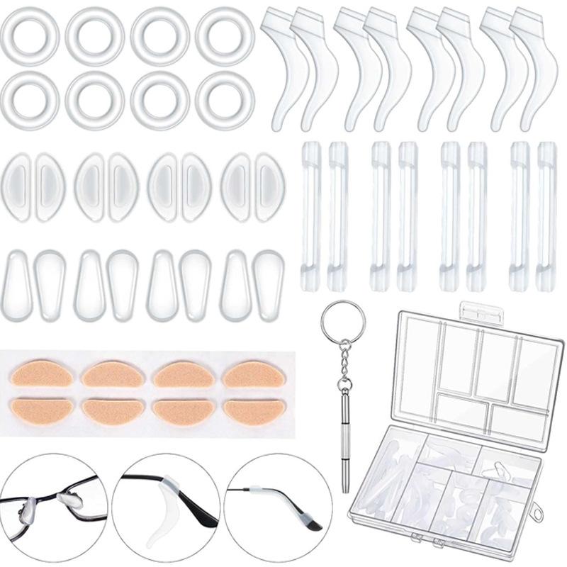 

60Pcs Eyeglasses Retainers Anti-Slip Holder Silicone Ear Hook Set Eyeglass Holder Comfort For Eyeglasses Eyewear Accessories