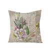 New Retro Flower Pillow Cover Polyester Home Pillow Living Room Sofa Cushion Cushion