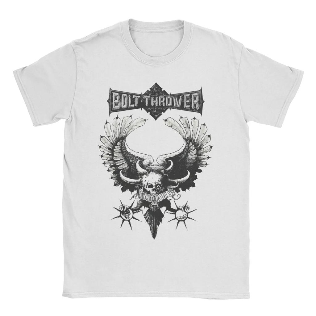 Bolt Thrower Rock Band Logo T Shirts Men Women's Cotton Crazy T-Shirts Round Collar Tee Oversized High Quality Soft Comfortable