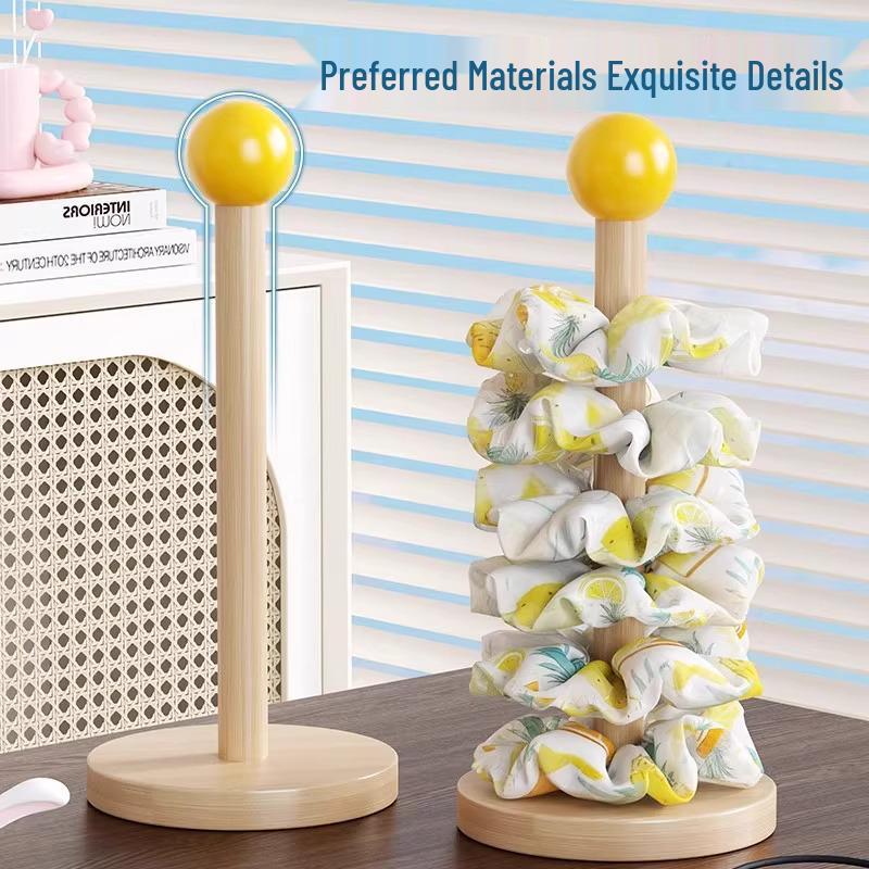 Newcomer Exclusive: Wooden Hair Accessory Display Rack for Headbands and Hair Ties