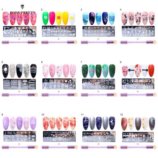 Good Quality Nail Nails Ornaments Print Template Exquisite Pattern Lightweight Detachable