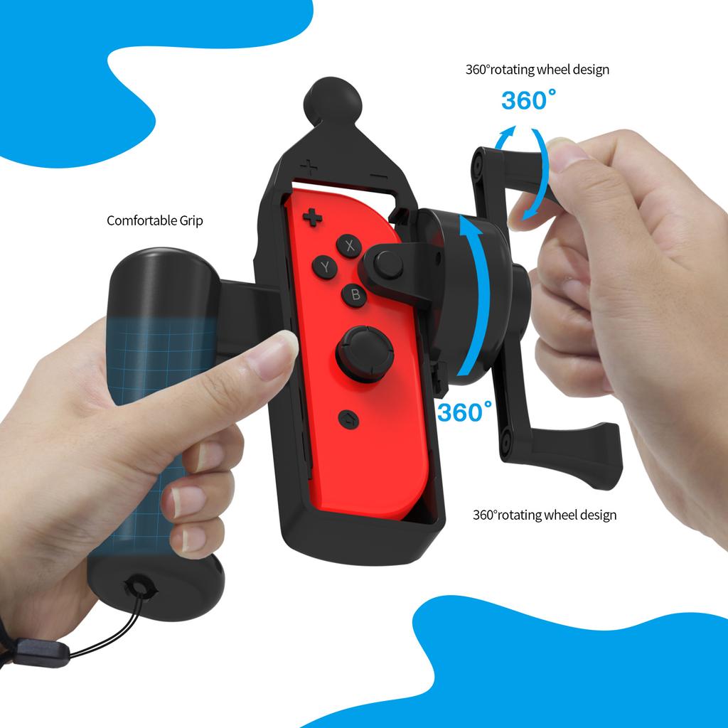 Somatosensory Fishing Rod Hand Grip Game Handgrip Controller Holder for Switch