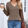 Women Tops Long Sleeve R-Neck Shirts Fall Fashion  Casual Business Tunic Blouses