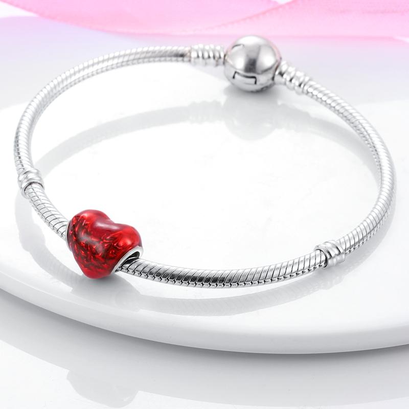 Style Copper Red Series Charms Christmas Gifts Beads Fit Wear Original Bracelets Charms Girls Jewelry