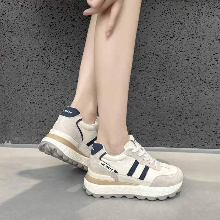 Enhanced Thick-soled High-value Dad Shoes for Women In the Autumn of 2025, New Versatile Casual Shoes, Fashion Sports Little White Shoes