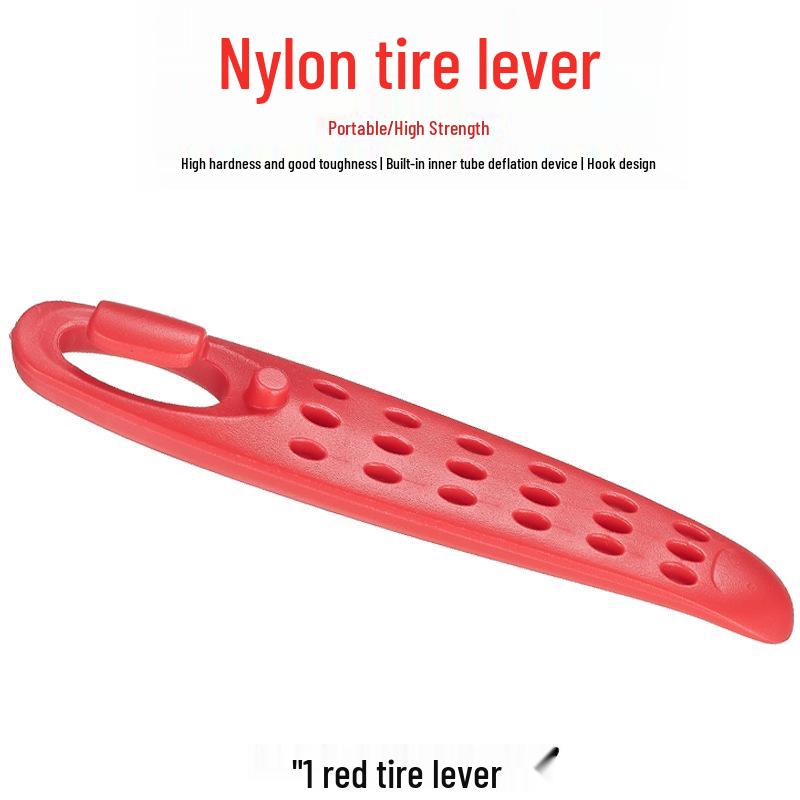 

VXM Нейлонові бортировки для гірських та шосейних велосипедів - Ефективний інструмент для зняття та ремонту шин Nylon Tire Lever Single Piece червоний